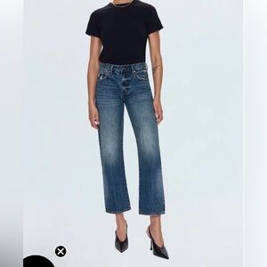 Pistola - LEXI MID RISE BOWED STRAIGHT JEAN - “ARTISAN” wash